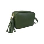 Bolso Bandolera Piel Grano Italiana para Mujer con Flecos Decorativos - Imagen 16
