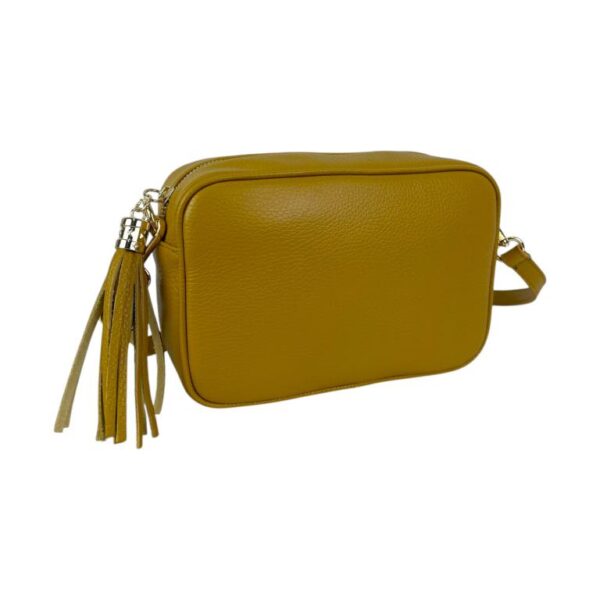 Bolso Bandolera Piel Grano Italiana para Mujer con Flecos Decorativos - Imagen 20