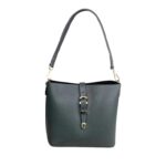 Bolso de Hombro en Piel Italiana con Asa Larga, Tira Bandolera y Mini Solapa Magnética de Mujer - Imagen 10