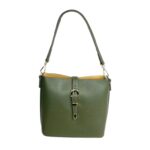 Bolso de Hombro en Piel Italiana con Asa Larga, Tira Bandolera y Mini Solapa Magnética de Mujer - Imagen 7