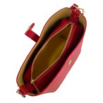 Bolso de Hombro en Piel Italiana con Asa Larga, Tira Bandolera y Mini Solapa Magnética de Mujer - Imagen 18