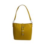 Bolso de Hombro en Piel Italiana con Asa Larga, Tira Bandolera y Mini Solapa Magnética de Mujer - Imagen 5