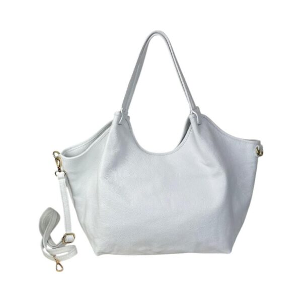 Bolso de Hombro en Piel Italiana con Gran Capacidad y Compartimentos Interiores Mujer - Imagen 3
