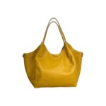 Bolso de Hombro en Piel Italiana con Gran Capacidad y Compartimentos Interiores Mujer