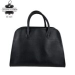 Amplio Bolso tipo Tote de Piel Italiana para Mujer con Asas Cortas y Tira Bandolera - Imagen 6