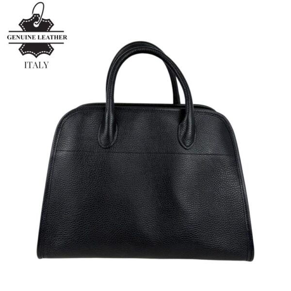 Amplio Bolso tipo Tote de Piel Italiana para Mujer con Asas Cortas y Tira Bandolera - Imagen 6