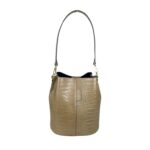 Amplio Bolso Bucket en Piel Italiana con Diseño de Serpiente y 3 Compartimentos de Mujer - Imagen 2