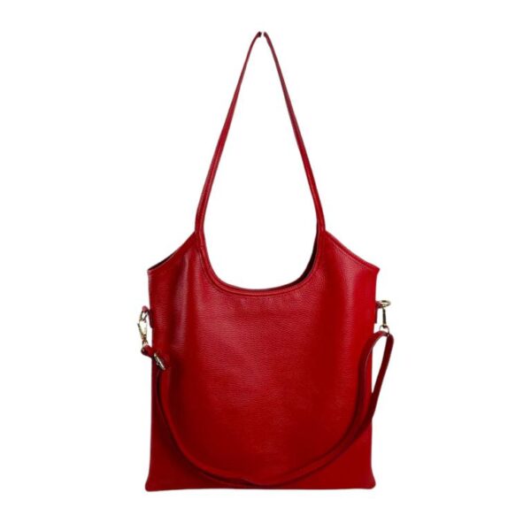 Bolso de Hombro en Piel Italiana con Asas Largas, Tira Bandolera y Gran Capacidad para Mujer - Imagen 13