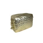 Bolso Bandolera de Mujer en Piel Italiana con Efecto Brillante y 2 Bolsillos con Cremallera - Imagen 2