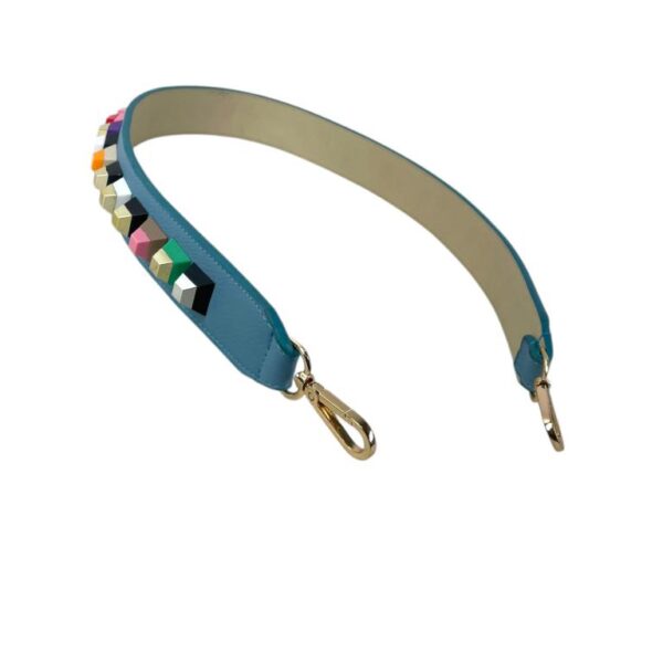 Asa Sintética para Bolso con Enganche Dorado y Piedras de Colores Decorativas para Mujer - Imagen 3