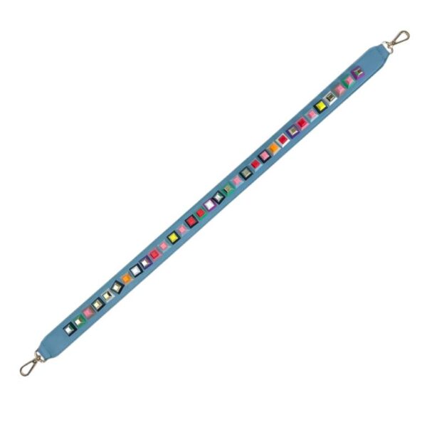 Asa Sintética para Bolso con Enganche Dorado y Piedras de Colores Decorativas para Mujer - Imagen 5