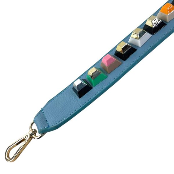 Asa Sintética para Bolso con Enganche Dorado y Piedras de Colores Decorativas para Mujer - Imagen 4