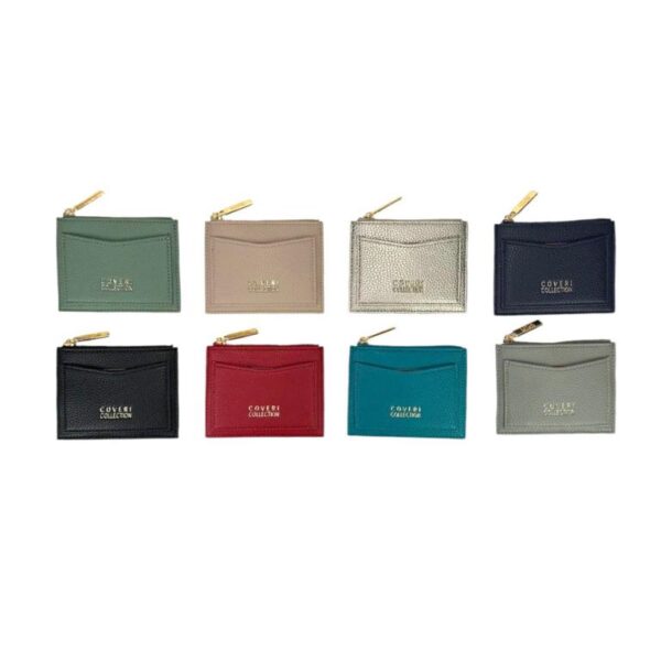 Tarjetero Sintético de Mujer Coveri Collection con Cremallera y Compartimento Frontal - Imagen 3