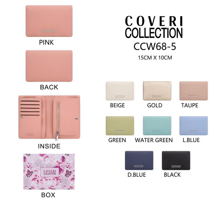CGCCW68-5-All Monedero Sintético Coveri Collection con Cierre de Botón, Caja y Espacio para Tarjetas de Mujer - Imagen 1