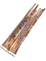 Cinturón Artesanal de Piel con Bonito Estampado Étnico y Diseño Exclusivo para Mujer - Imagen 8