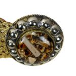 Cinturón Artesanal Metalizado en Piel con Hebilla Circular y Estilo Único para Mujer - Imagen 6