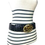 Cinturón de piel artesanal Animal Print