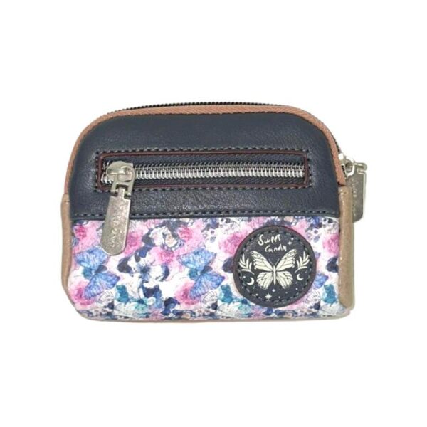 Monedero Compacto Diseño Mariposa Sweet Candy con Bolsillo Trasero para Mujer - Imagen 9