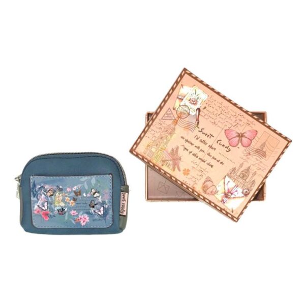 Monedero Compacto Diseño Mariposa Sweet Candy con Bolsillo Trasero para Mujer - Imagen 11