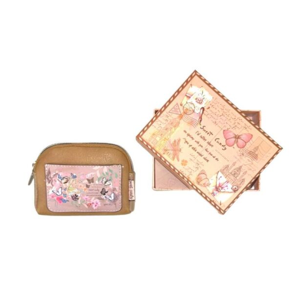 Monedero Compacto Diseño Mariposa Sweet Candy con Bolsillo Trasero para Mujer - Imagen 10