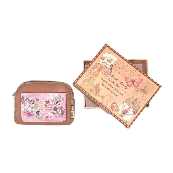 Monedero Compacto Diseño Mariposa Sweet Candy con Bolsillo Trasero para Mujer - Imagen 12