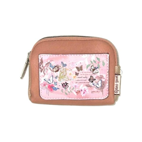 Monedero Compacto Diseño Mariposa Sweet Candy con Bolsillo Trasero para Mujer - Imagen 3
