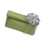 Bolso de Hombro Sintético de Mujer con Flor Decorativa, Cierre de 2 Imanes y Gran Capacidad