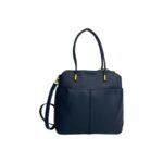 Bolso Sintético de Mano con 2 Compartimentos Frontales y 3 Interiores de Mujer