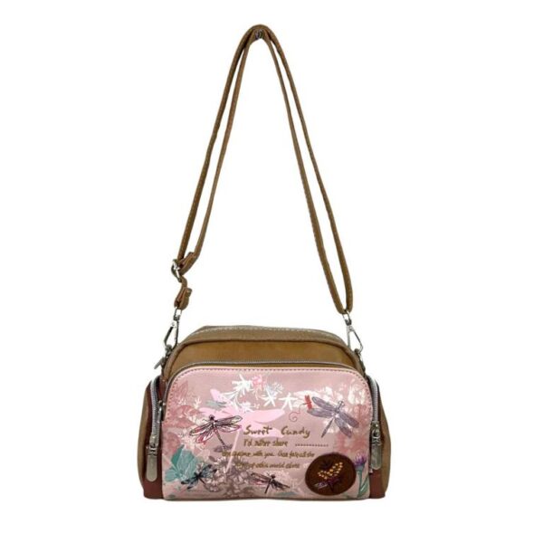 Bolso Bandolera Sweet Candy con Diseño Libélula y Multicompartimentos Mujer - Imagen 2