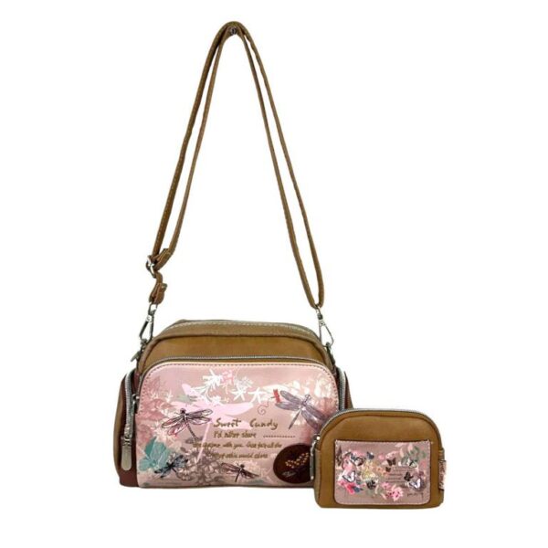 Bolso Bandolera Sweet Candy con Diseño Libélula y Multicompartimentos Mujer - Imagen 15