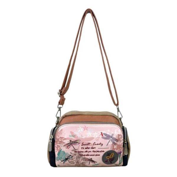 Bolso Bandolera Sweet Candy con Diseño Libélula y Multicompartimentos Mujer - Imagen 4