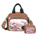 Bolso Bandolera con Diseño Libélula, Asa Corta y 3 Bolsillos Exteriores Mujer - Imagen 12