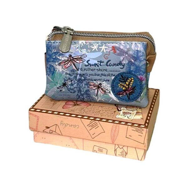 Monedero Sweet Candy con Diseño Libélula y 3 Compartimentos para Mujer - Imagen 6