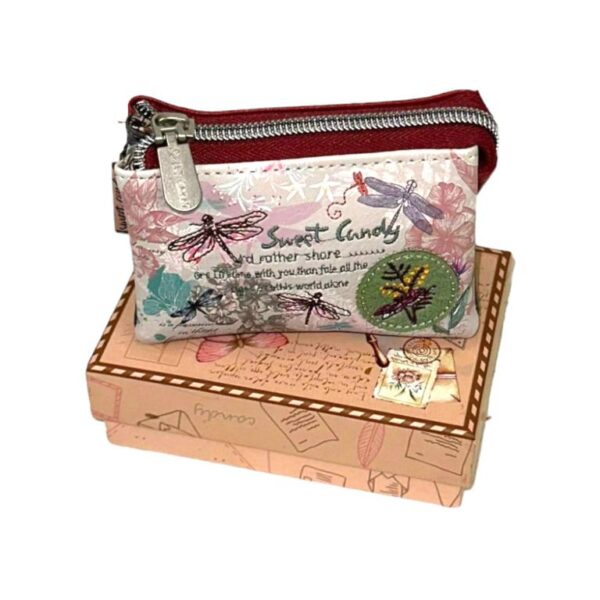Monedero Sweet Candy con Diseño Libélula y 3 Compartimentos para Mujer - Imagen 8
