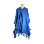 Poncho de Mujer con Colores Lisos, Gran Calidad y Flecos Decorativos - Imagen 2
