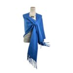 Poncho de Mujer con Colores Lisos, Gran Calidad y Flecos Decorativos - Imagen 4