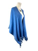 Poncho de Mujer con Colores Lisos, Gran Calidad y Flecos Decorativos - Imagen 3