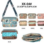 Bolso Bandolera con Diseño Gato Sweet Candy y 2 Compartimentos Principales para Mujer