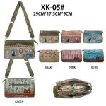 Bolso Bandolera Diseño Gato Sweet Candy de Mujer con 3 Compartimentos Interiores y Bolsillo Trasero