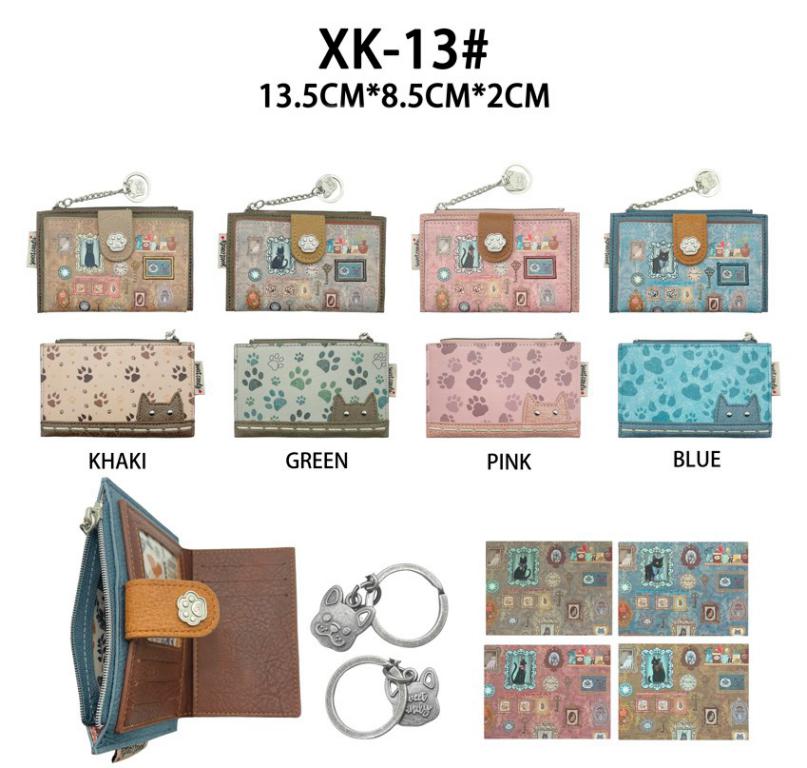 CGXK-13-All Monedero Sintético Sweet Candy de Mujer con Diseño Gato, Caja, Anilla y Espacio para Tarjetas - Imagen 1