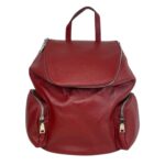 Amplia Mochila de Piel Universitaria con Bolsillos Laterales y Trasero - Imagen 4