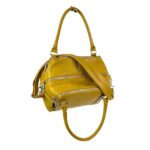 Bolso Bowling De Piel Italiana Para Mujer Con 3 Compartimentos, Cremallera y Gran Calidad - Imagen 8