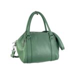 Bolso Bowling De Piel Italiana Para Mujer Con 3 Compartimentos, Cremallera y Gran Calidad - Imagen 2