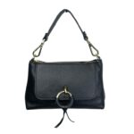 Bolso de Mano en Piel Italiana con Tira Bandolera, Frontal Decorativo y Cremallera para Mujer - Imagen 5