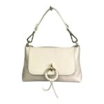 Bolso de Mano en Piel Italiana con Tira Bandolera, Frontal Decorativo y Cremallera para Mujer - Imagen 11