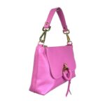 Bolso de Mano en Piel Italiana con Tira Bandolera, Frontal Decorativo y Cremallera para Mujer - Imagen 17