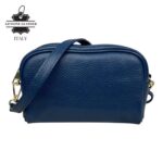 Bolso Bandolera de Mujer en Piel Italiana con Bolsillo Frontal con Flecos y Cierre de Cremallera - Imagen 17