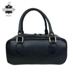 Bolso de Mano en Piel Italiana con Asas Cortas, Tira Bandolera Ajustable y Gran Calidad para Mujer - Imagen 11