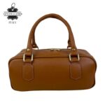 Bolso de Mano en Piel Italiana con Asas Cortas, Tira Bandolera Ajustable y Gran Calidad para Mujer - Imagen 12