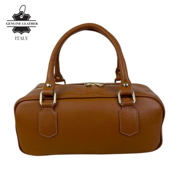 Bolso de Mano en Piel Italiana con Asas Cortas, Tira Bandolera Ajustable y Gran Calidad para Mujer - Imagen 12